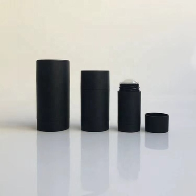 محفظه چوبی دئودورانت PP پلاستیکی سفارشی Round Twist Up 15ml 30ml 50ml 75ml