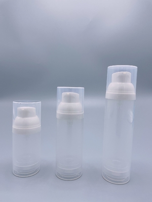 بطری بدون هوا AS PP Clear Cosmetic Pump 15ml 30ml 50ml 80ml 100ml 120ml