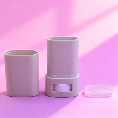 بسته بندی سفارشی استیک دئودورانت 15 گرمی 20 گرمی بیضی شکل تخت، قابل شارژ مجدد، بسته بندی دئودورانت بدن، ضد آفتاب، لوله های نگهدارنده دئودورانت