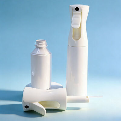 بطری اسپری مه پاش پلاستیکی 300 میلی لیتری برای محلول های تمیز کننده بطری های اسپری مه مداوم OEM با لوگو