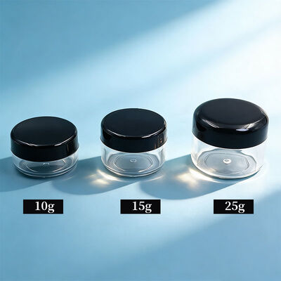 شیشه کرم لوازم آرایشی شخصی 10 گرم 15 گرم 25 گرم پلاستیک PP کرم شیشه