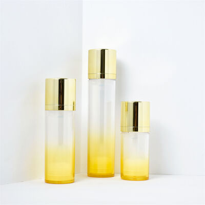 بطری پمپ ایرلس لوکس آرایشی AS 15 میلی لیتر 30 میلی لیتر 50 میلی لیتر بطری سرم ایرلس دیواره دوگانه سفید با بطری مات