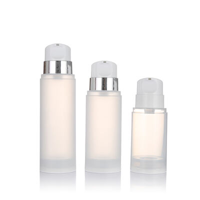 بطری پمپ بدون هوا 150ml 200ml 250ml/PP بطری پمپ لوشن شفاف برای بسته بندی آرایشی