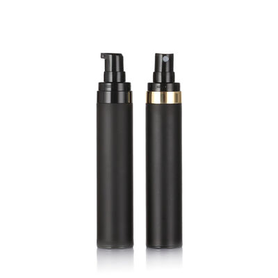 بطری بدون هوا سیاه 15ml 30ml 50ml بطری های آرایشی بدون هوا پلاستیکی