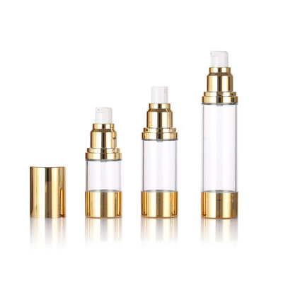 توصیه می کنم 15ml 30ml 50ml بطری پمپ بدون هوا برای بسته بندی مراقبت از پوست با لوشن و سرم چاپ صفحه نمایش