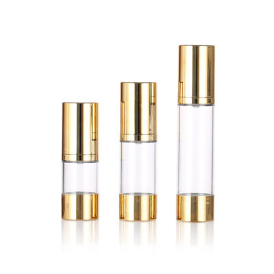 توصیه می کنم 15ml 30ml 50ml بطری پمپ بدون هوا برای بسته بندی مراقبت از پوست با لوشن و سرم چاپ صفحه نمایش
