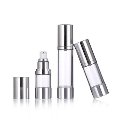 توصیه می کنم 15ml 30ml 50ml بطری پمپ بدون هوا برای بسته بندی مراقبت از پوست با لوشن و سرم چاپ صفحه نمایش