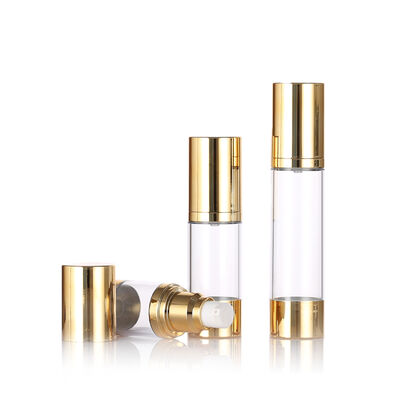 توصیه می کنم 15ml 30ml 50ml بطری پمپ بدون هوا برای بسته بندی مراقبت از پوست با لوشن و سرم چاپ صفحه نمایش