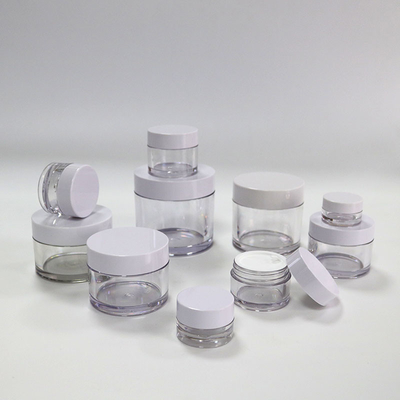 کوزه های پلاستیکی آرایشی و بهداشتی درجه مواد غذایی، شیشه کرم PETG 2Oz 4Oz با پیچ پلاستیکی